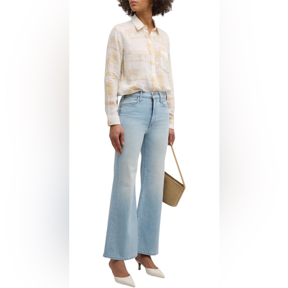 NWT MOTHER THE HUSTLER ROLLER FLOOD DENIM JEANS